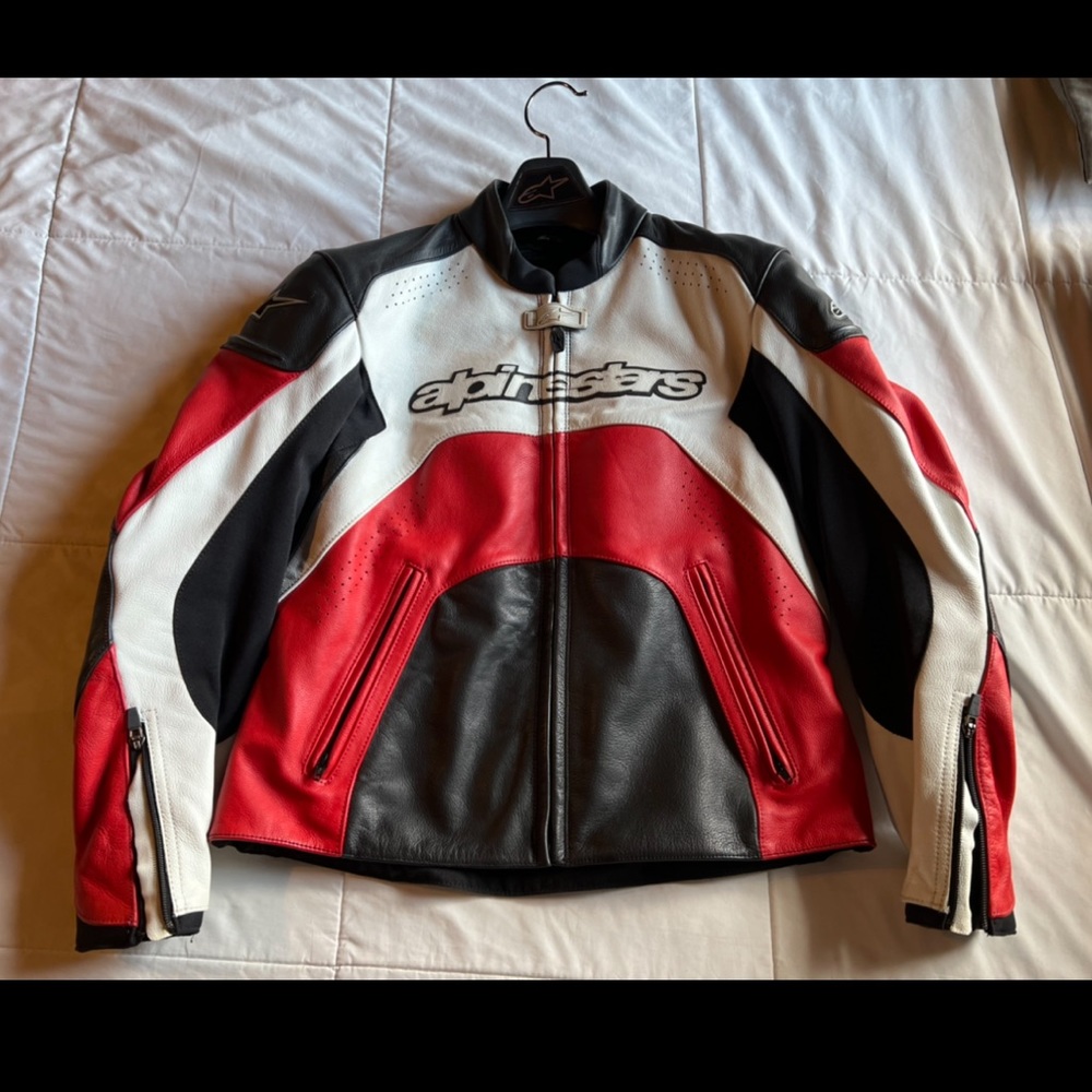 Alpinestars Stella leather Motorcycle jacket size 10